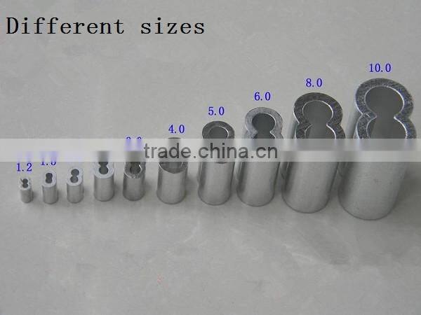 CE 10mm hourglass sleeves 8 type Aluminum Ferrule for wire price