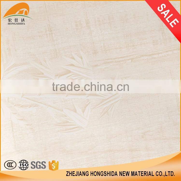 Chinese style wood grain design sticker die cut decal pvc decorative film