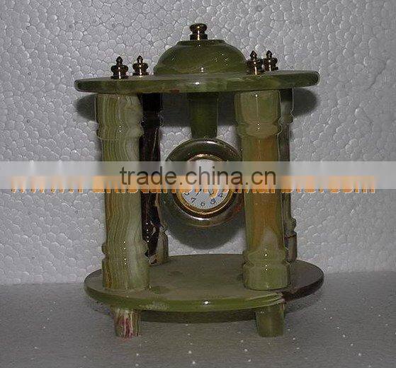 PAKISTAN FACTORY MADE EXPORT QUALITY CLOCKS ONYX MARBLE HANDICRAFTS