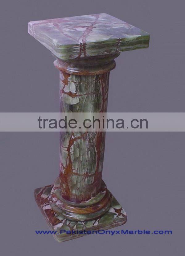 Customizable DARK GREEN ONYX PEDESTALS COLLECTIONS