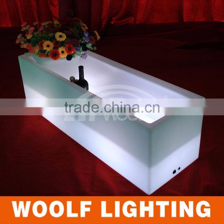 HOT Illuminated flashing color changing led bean wine tank