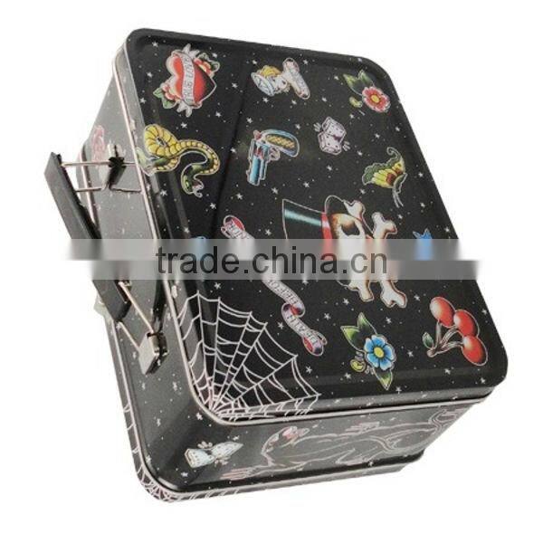 R155 rectangular small tin lunch box