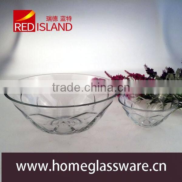 2016 new design crystal glass fruit / salad bowl
