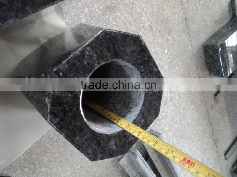 Green Granite vases grave for tombstone