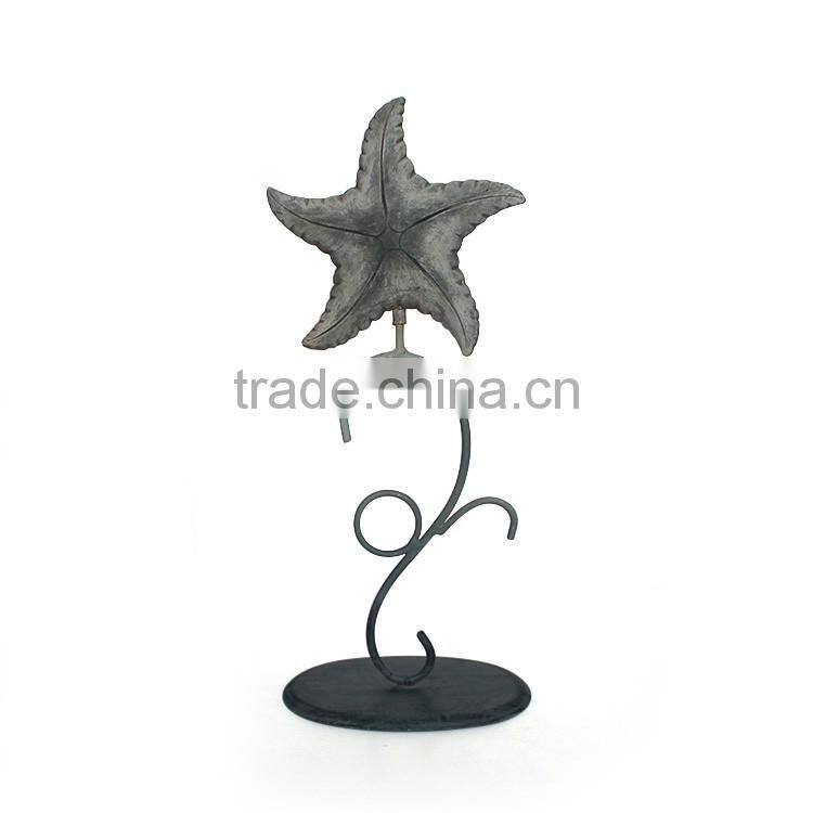2016 resin christmas star shaped ornaments with metal shelf