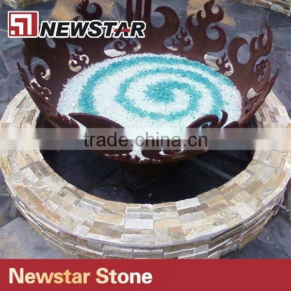 Outdoor decorative garden tumbled glass granule