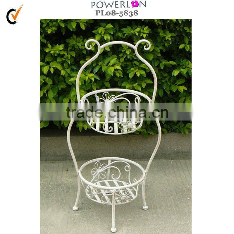Classical shabby chic metal flower holder