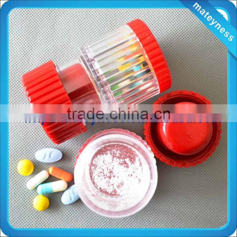 Plastic crusher pill box