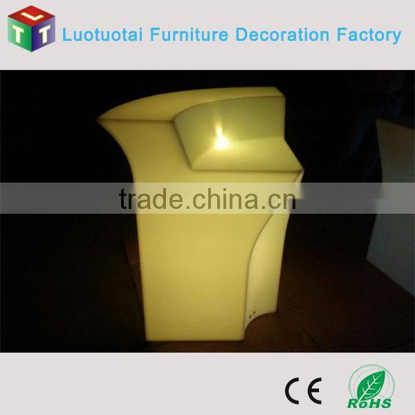 rechargeable LI battery operated illuminated furniture 16 Color changing led bar counter