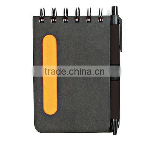 Cheap promotional wholesale spiral notebook with pen