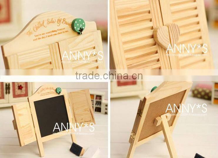 S025 Korean factory direct lovely wooden quality kids blackboard