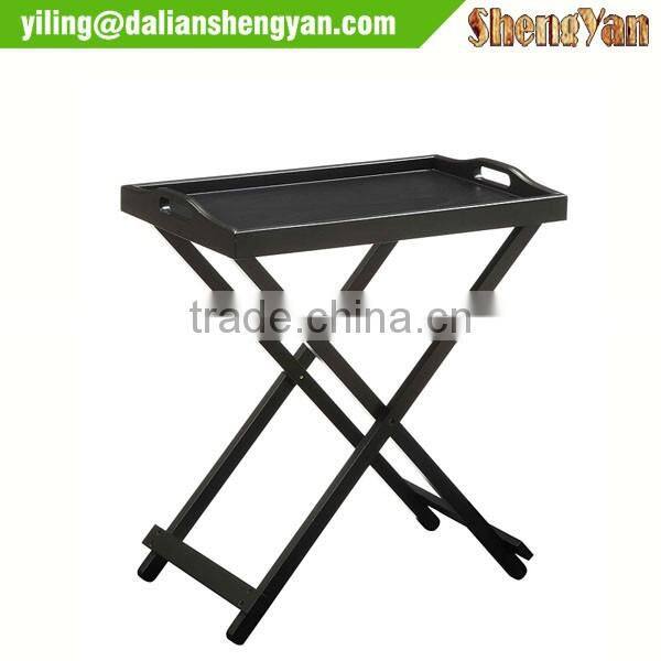 TV folding tray table with stand