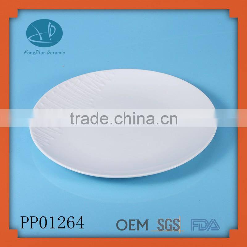 Chaozhou factory porcelain raw material decorative plate china plate