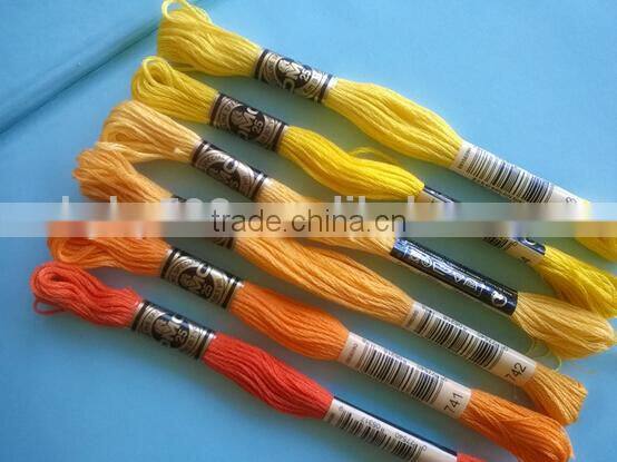 Wholesale good quality 100% cotton cross stitch thread 447 colors cross stitch materials embroidery thread