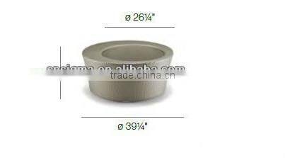 2017 Trade Assurance Outdoor Wicker beige modern outdoor glass coffee tables