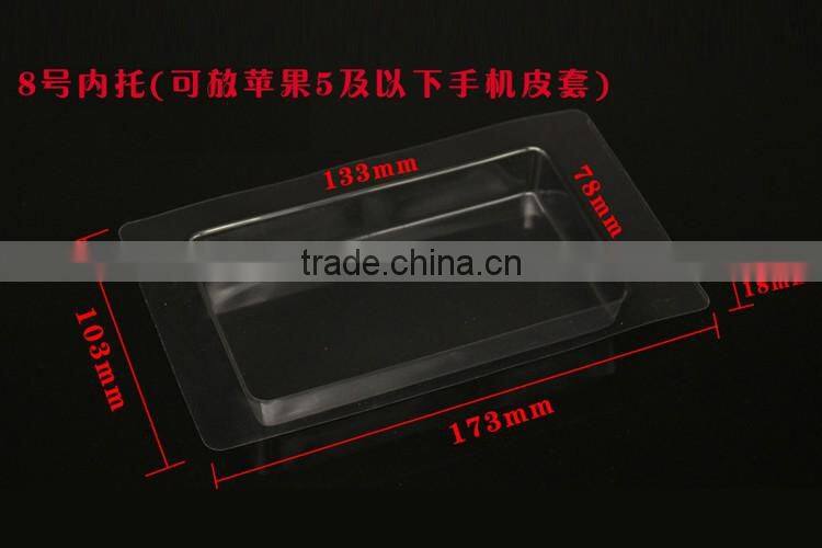 Black cardboard packaging box,Spot PVC window paper packaging for phone case