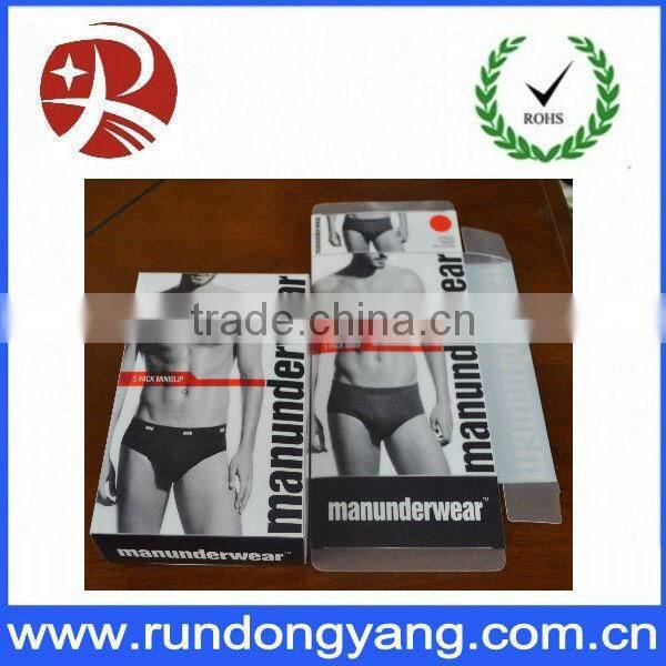 2013 Custom beautiful plastic underwear packaging bag