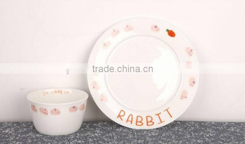 Porcelain Kid Breakfast Dinner Set