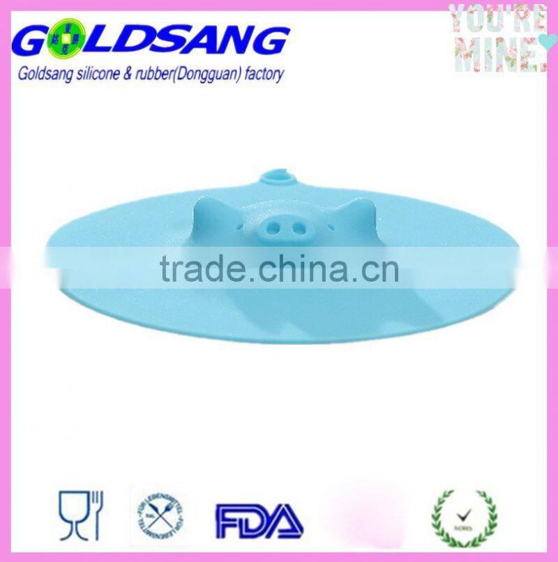 Silicone Leakproof Coffee Mug Suction Lid Airtight Sealed Cup Cover