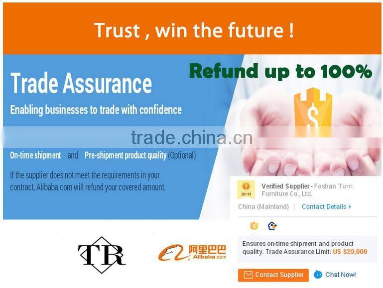 Unique Design white travertine triangle glass console table