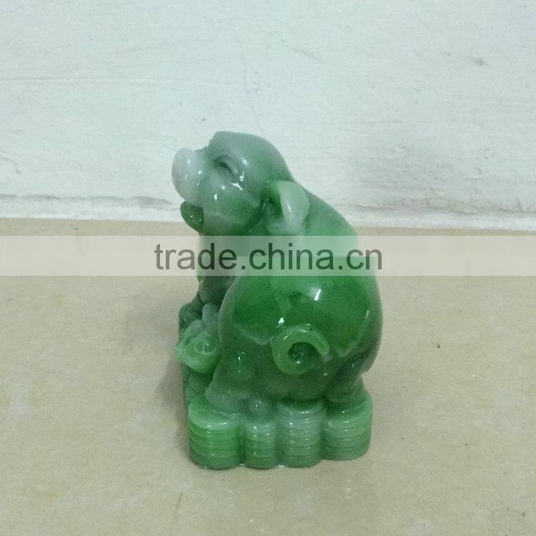 Polyresin lucky pig statue