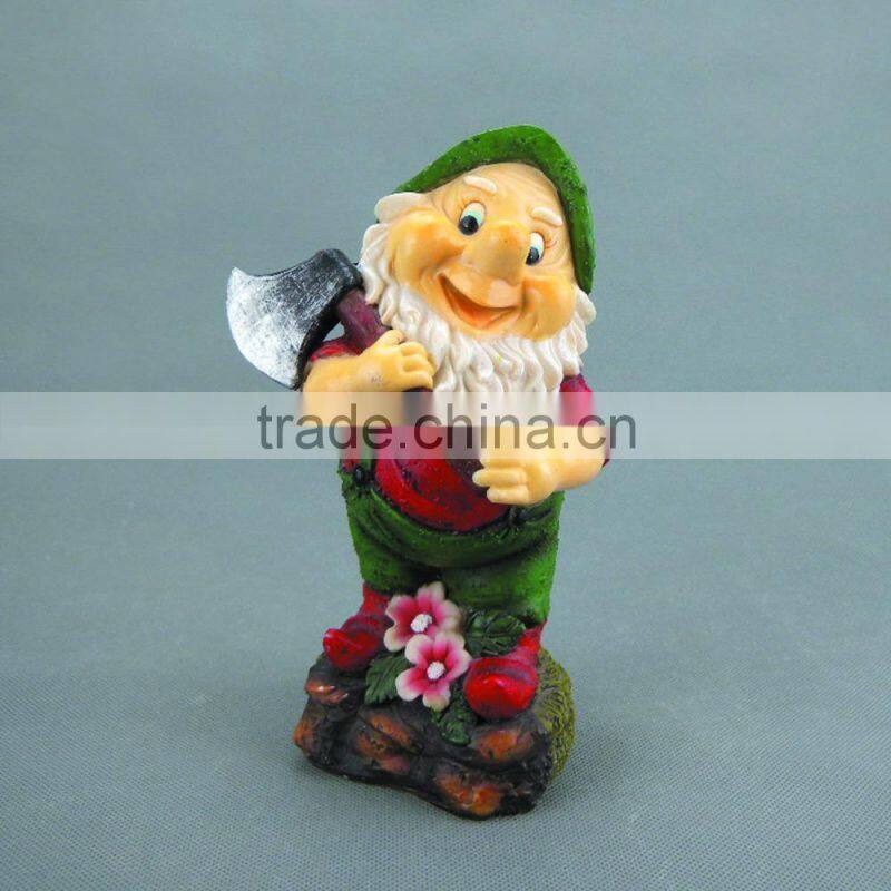 Custom Lovely Gnome Figurines ,Resin Garden Dwarf Statues