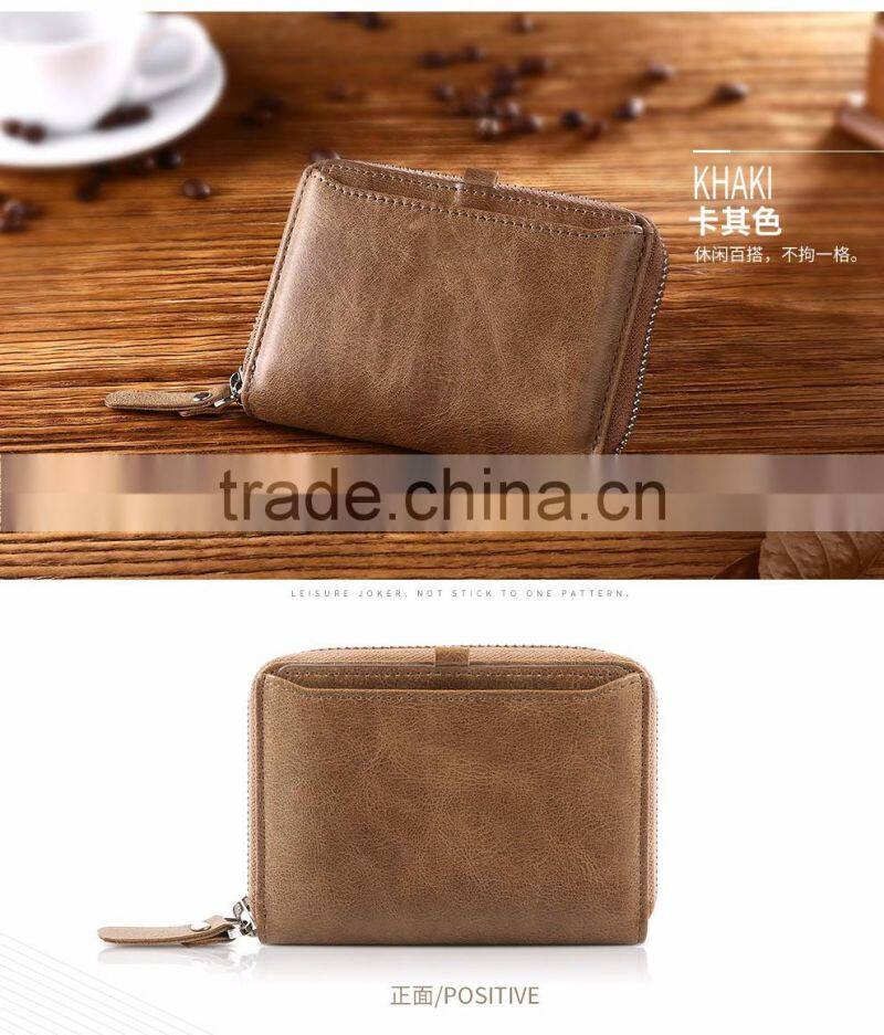 Men pickup bag lady pull card multi organ documents Metrosexual zipper card bag