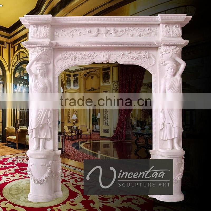 Hot sale modern home decor stone carvings and sculpture marble interior door surrounds