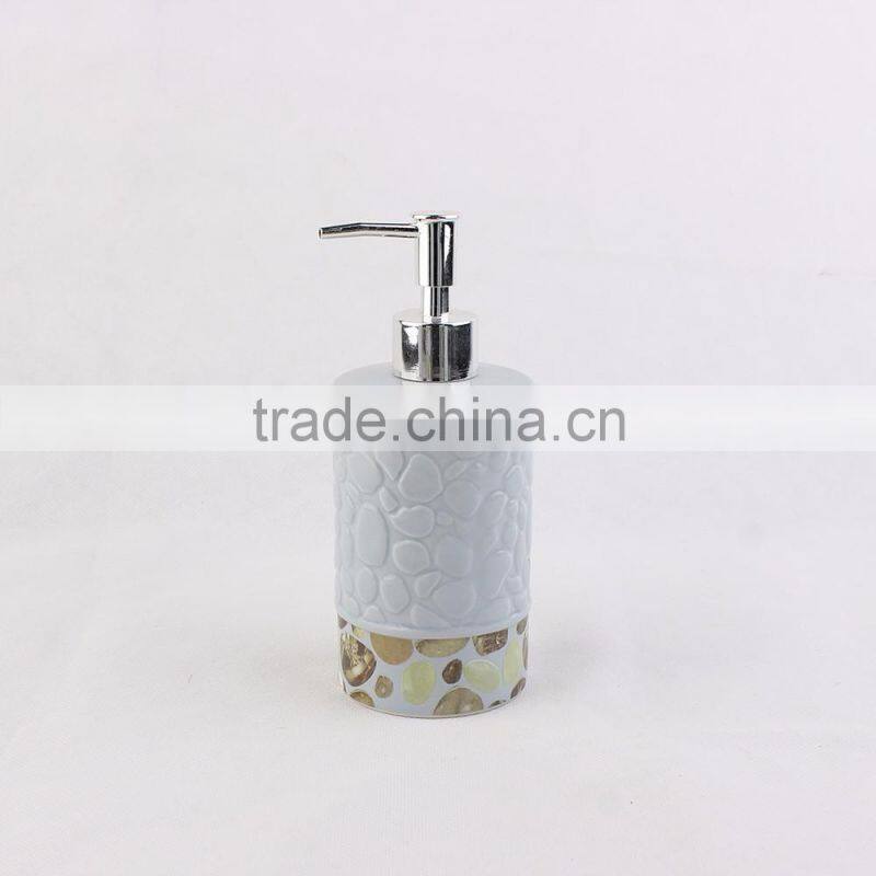 Unique design 6ps ceramic bathroom accessories set