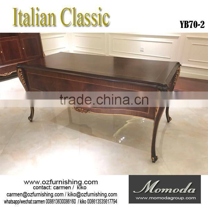 YB70-2 luxury royal furniture Italian furniture made in china hand carved writing desk-