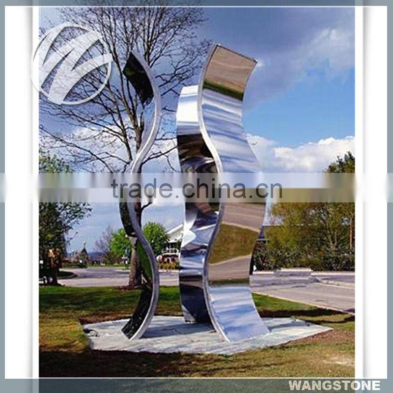 Stainless steel custom large modern abstract sculpture