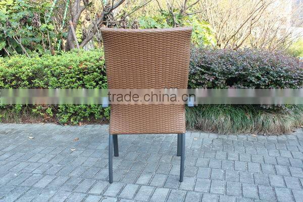 outdoor garden high back dining rattan chair
