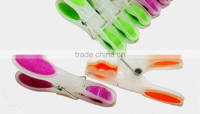 houseware TPR material soft grip craft clothes drying plastic clip