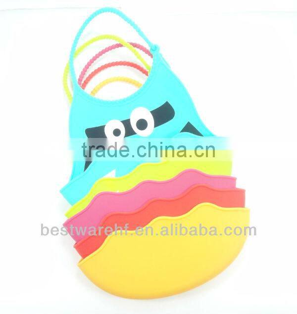 Cute silicone baby products.silicone rubber baby bibs manufature in shenzhen guangdong china