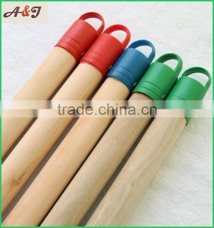 Best Quality Natural Wooden Broom Stick with Italian Thread