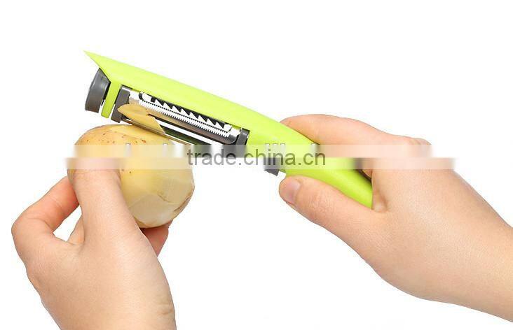Cute Kitchen Tool , Hand Adjustable Multifunction Tri-Blade Peeler