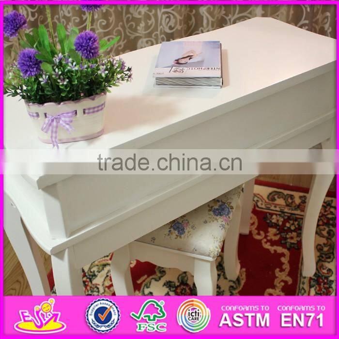 2016 wholesale cheap Luxury bedroom solid wooden vanity table W08G189