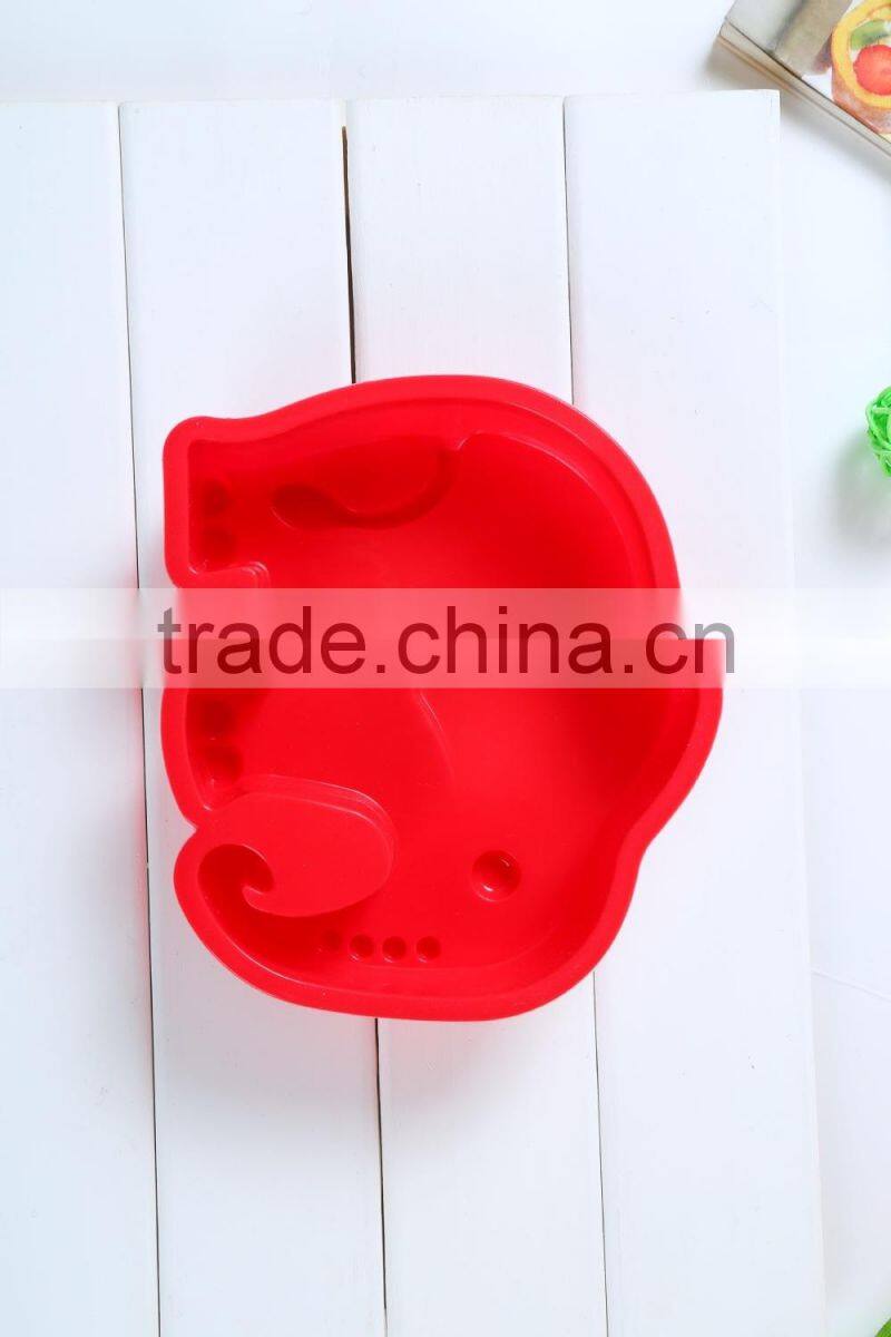 Elephant shape Muffin Sweet Candy Jelly fondant Cake chocolate Mold Silicone tool