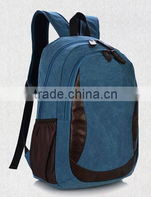 High quality canvas cheap cool backpack for students