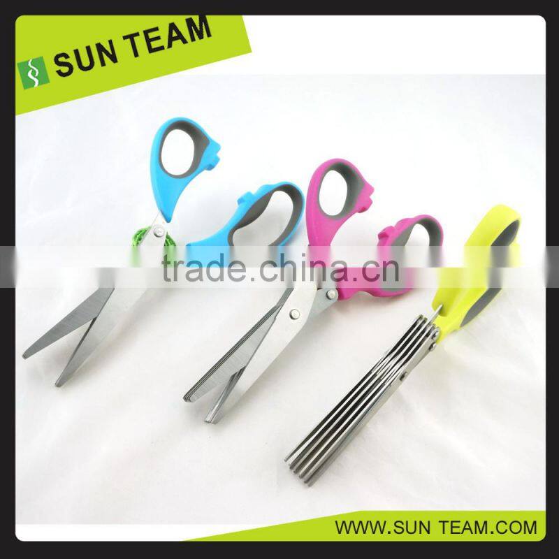SK094 8-1/2" 5 blades popular design kitchen & herb scissors