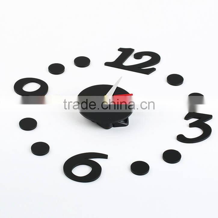 DIY Wall Clock Self Adhesive Room Talking Wall Clock Interior Decoration Digit Dot Number Adhesive Digital Wall Clock