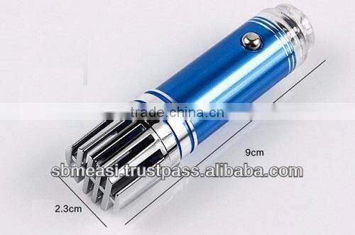 Power Portable Car Ionizer Air Purifier with 3.8M Negative Ions Concentrations