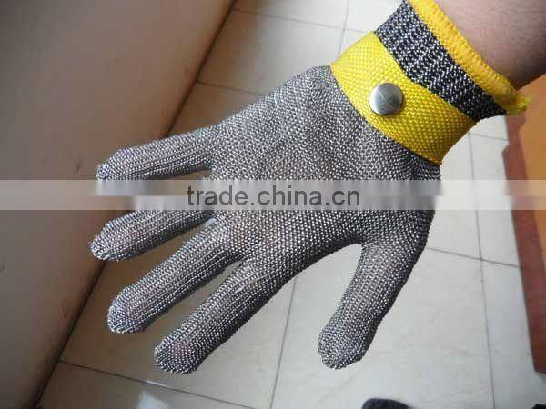 Stainless steel wire Glove Steel Mesh Glove(cut-resistant)