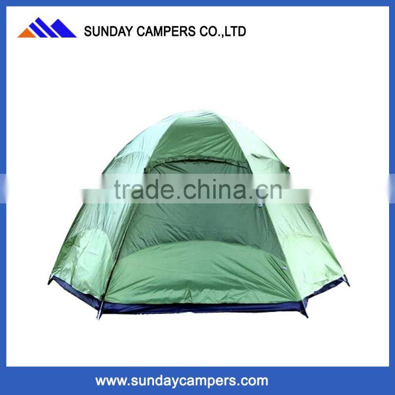 7.9mm fiberglass poles unique camping tent waterproof 6 person