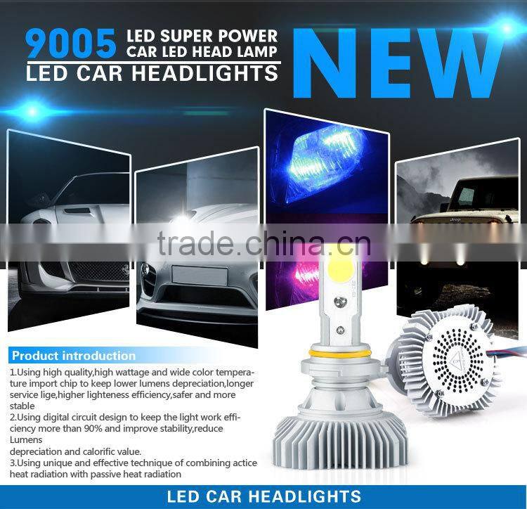 2015 Newest High Power Headlight HB3(9005) Car LED Head Lamp led Headlight Factory Wholesale Price