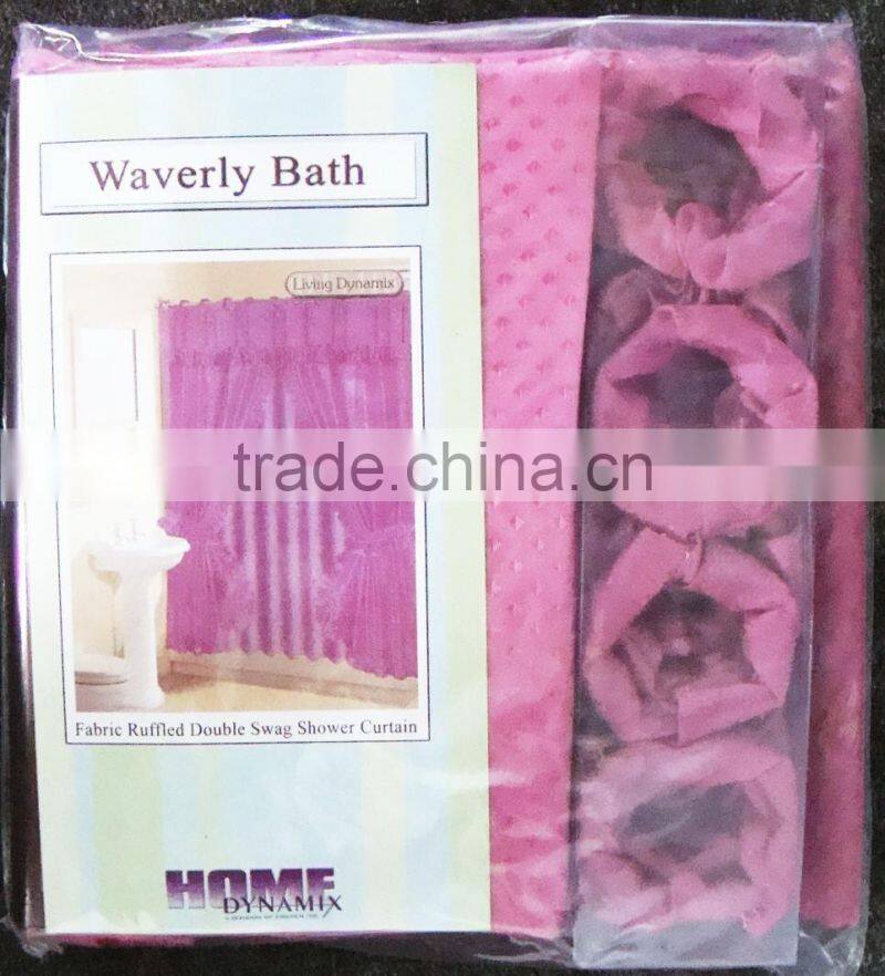 beautiful printed fancy pvc shower curtain