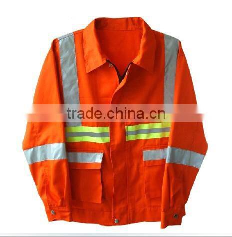 EN11612 hi vis two pieces cotton best quality safety flame resistant firefighting protective suit jackets and pants