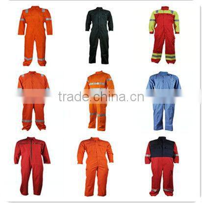 Modacrylic flame proof fabric coverall and workwear