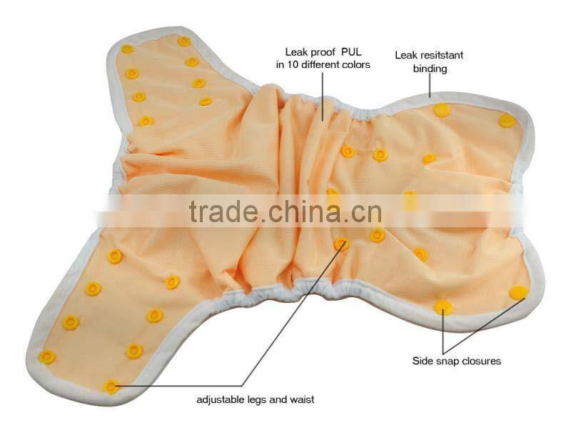 PUL Nappy/All in two reusable cloth diaper ,bamboo cloth diaper ,cloth diaper,infant cloth daiper