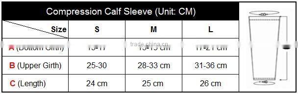 Sports Sublimation Printed Custom Calf Compression Knee Leg Sleeve